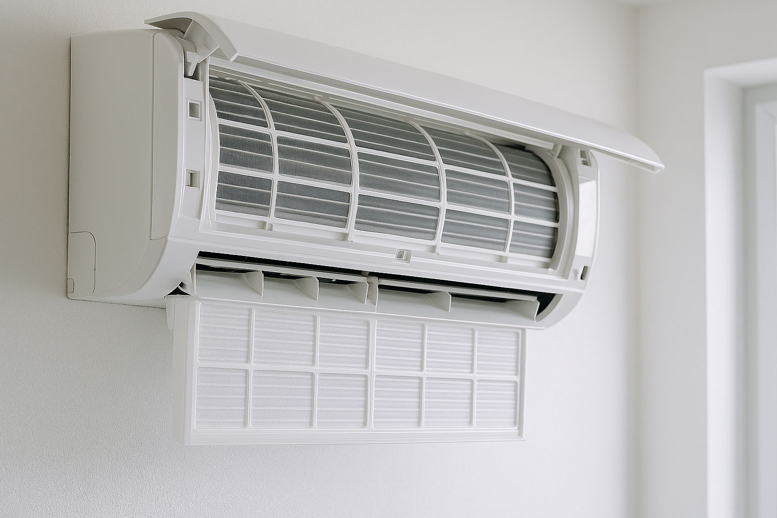 エアコンクリーニング後のキレイな内部